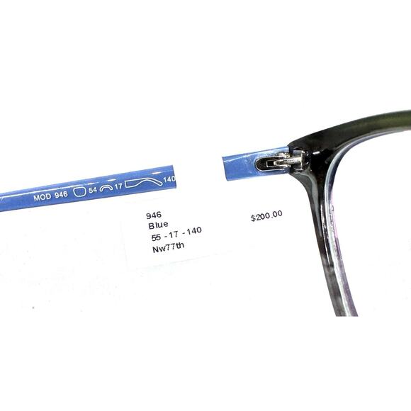 NW 77TH 946 BLUE GREEN FRAMES EYEGLASSES 55-17-140